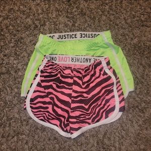 Girls Justice Athletic Shorts Size 8